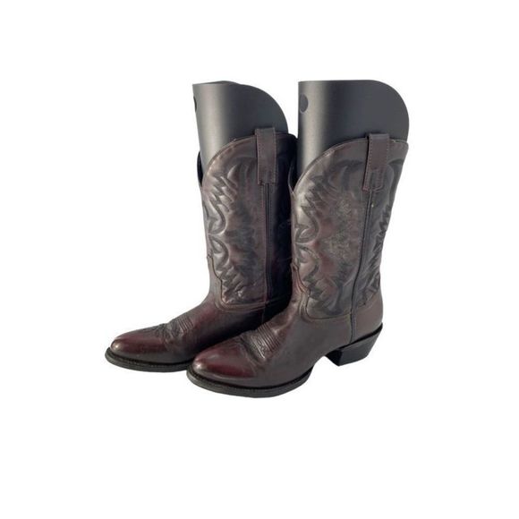 Laredo 68458 Birchwood Lizard Round Toe Western Cowboy Boots Men’s Sz 10.5D - Picture 1 of 7